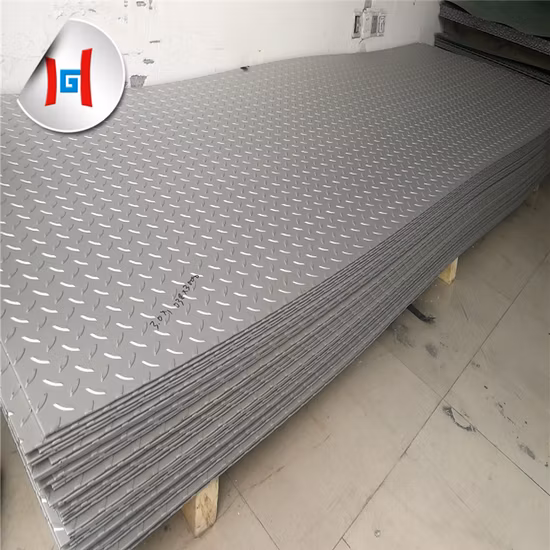 ASTM A240 AISI 201 Non-Slip Diamond Embossed Tread Stainless Steel Checker Plate