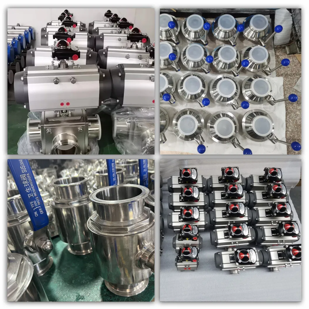 Stainless Steel Sanitary Sanitaire Pneumatic Butterfly/Diaphragm/Safety Relief/Non Return/Check/Angle Seat/Ball Control Valve (JN-BV1001)