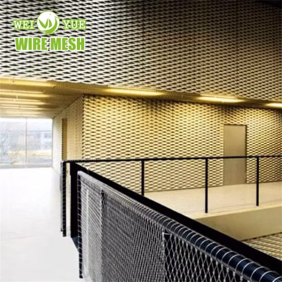 Architectural Decorative Stainless Steel Aluminum Perforated Expanded Mesh Metal Sheet for Fence/Wall Cladding/Ceiling Panels/Facade