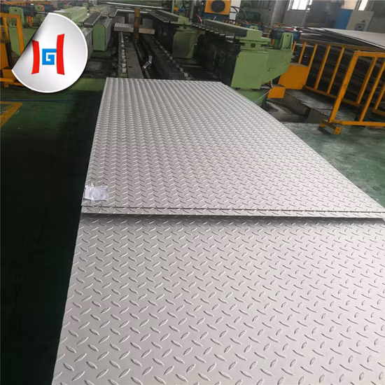 ASTM A240 AISI 201 Non-Slip Diamond Embossed Tread Stainless Steel Checker Plate