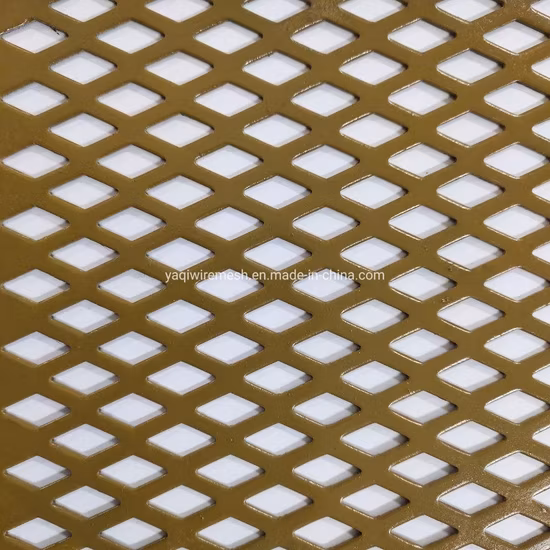 ステンレス鋼/アルミニウム/亜鉛メッキ鋼穴あき拡張建築金属メッシュパンチングパネル壁被覆材/天井パネル用穴あきシート